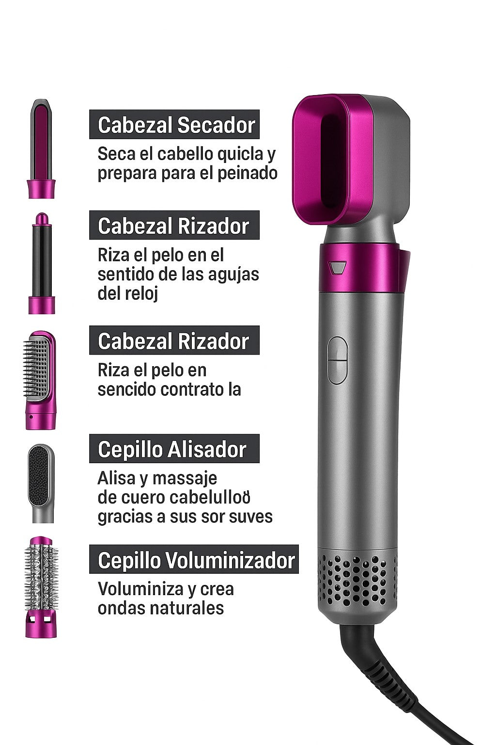 Secador 5 en 1
