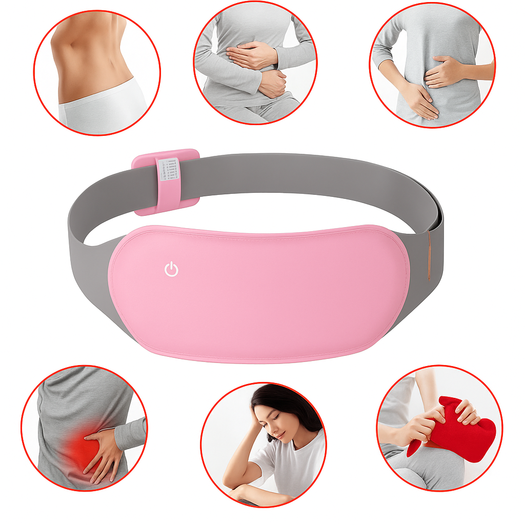Cinturon calefactado para dolores menstruales y cólicos