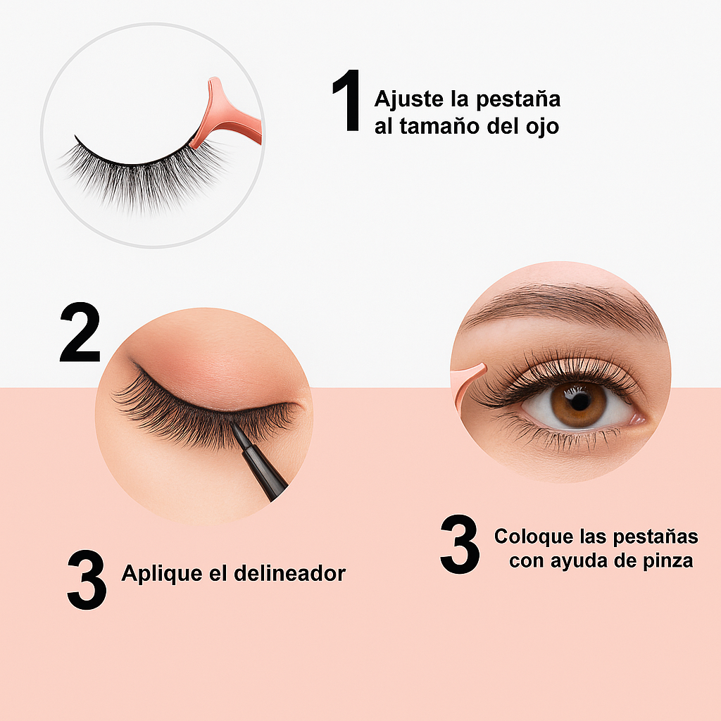 Pestañas Magnéticas Reutilizables (PACK 3)